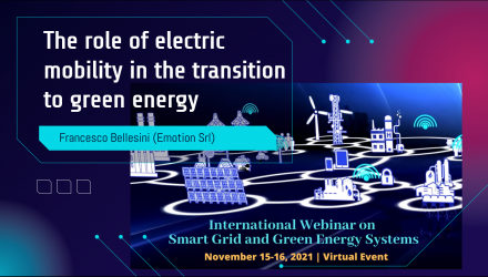 International Webinar on Smart Grid and Green Energy Systems, 15-16 November 2021